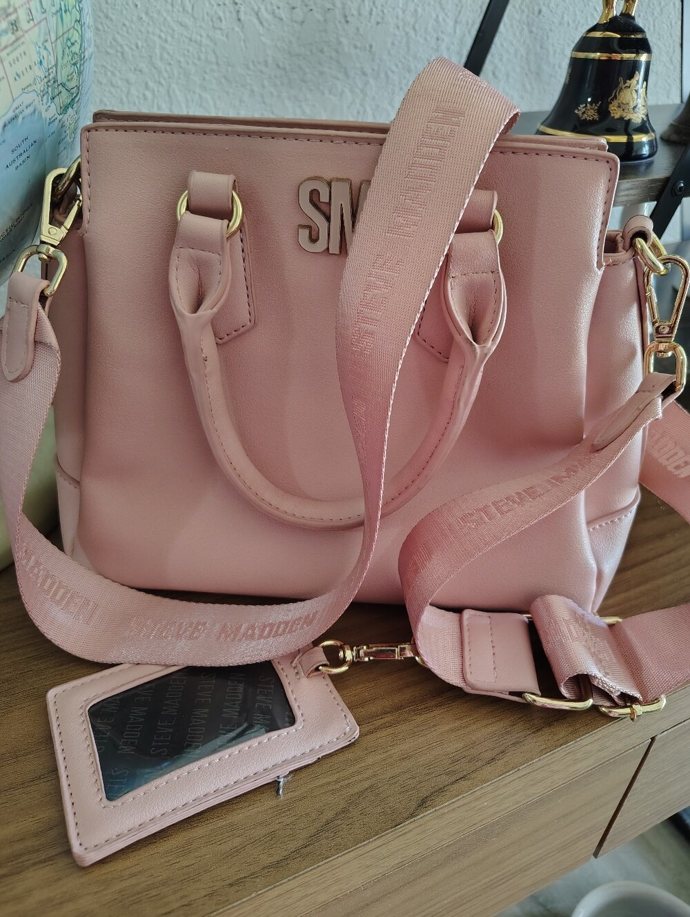 Steve Madden Blush Pink Convertible Shoulder Satchel